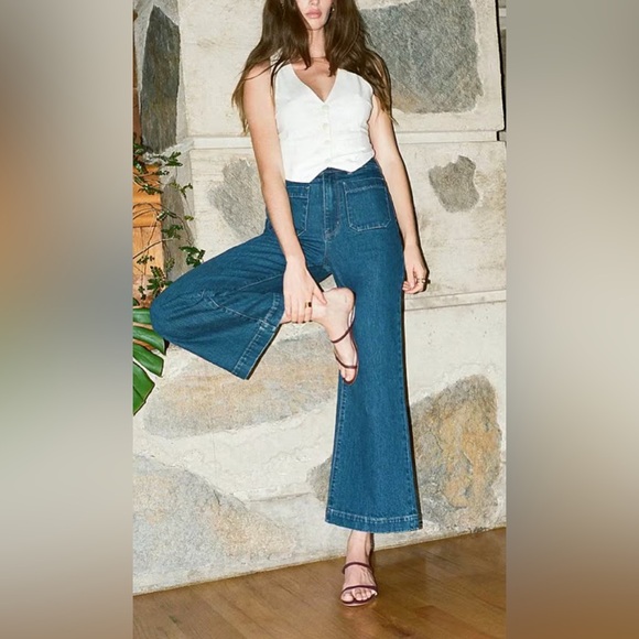 ROLLA'S Denim - EUC Rolla’s Sailor Denim High Rise Slim Wide Leg Jeans 30 *See measurements *